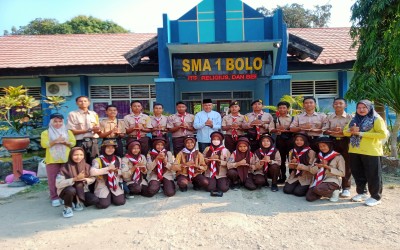 Pelepasan anggota Ekskul Pramuka SMKS BINONG PERMAI untuk mengikuti Kemah Akbar Se-Kabupaten Jakarta Pusat